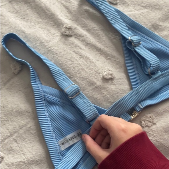 Blue Textured Bikini Set - Picture 2 of 3